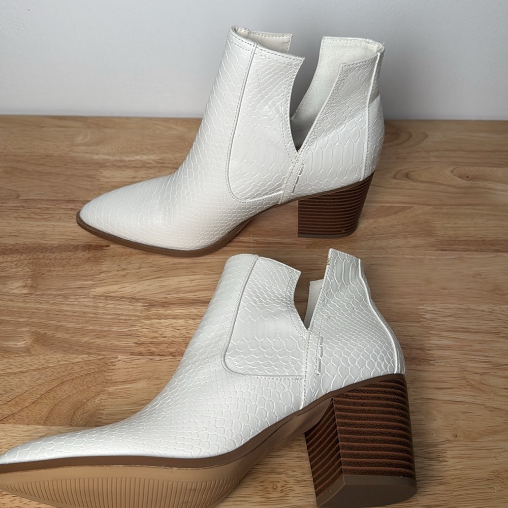 White Ankle Boots